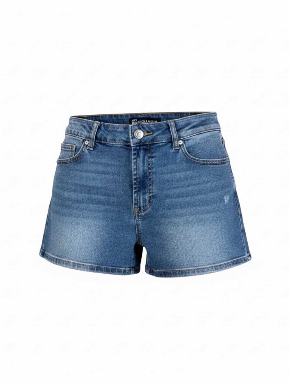 No Boundaries Women's Medium Blue Denim High-Rise Casual Jean Shorts